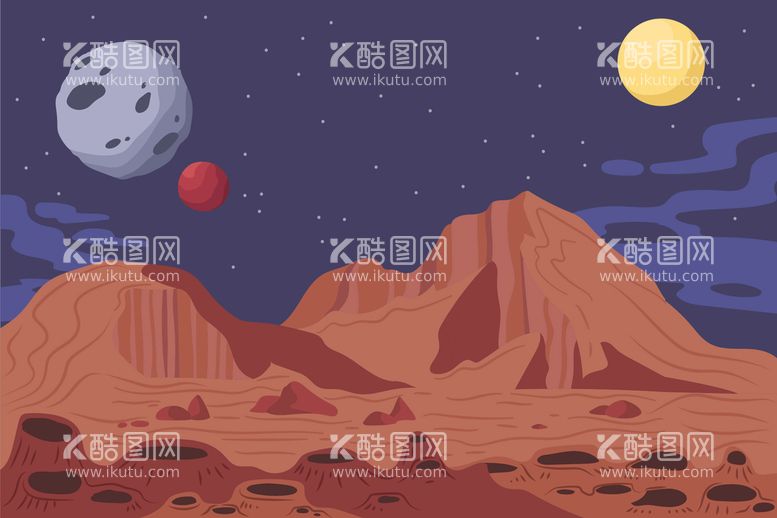 编号：50744910190451458716【酷图网】源文件下载-火星背景