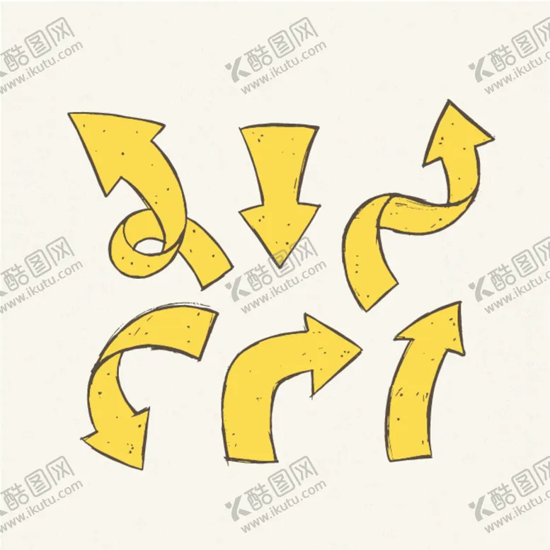 编号：69947012072242324331【酷图网】源文件下载-手绘方向标志符号