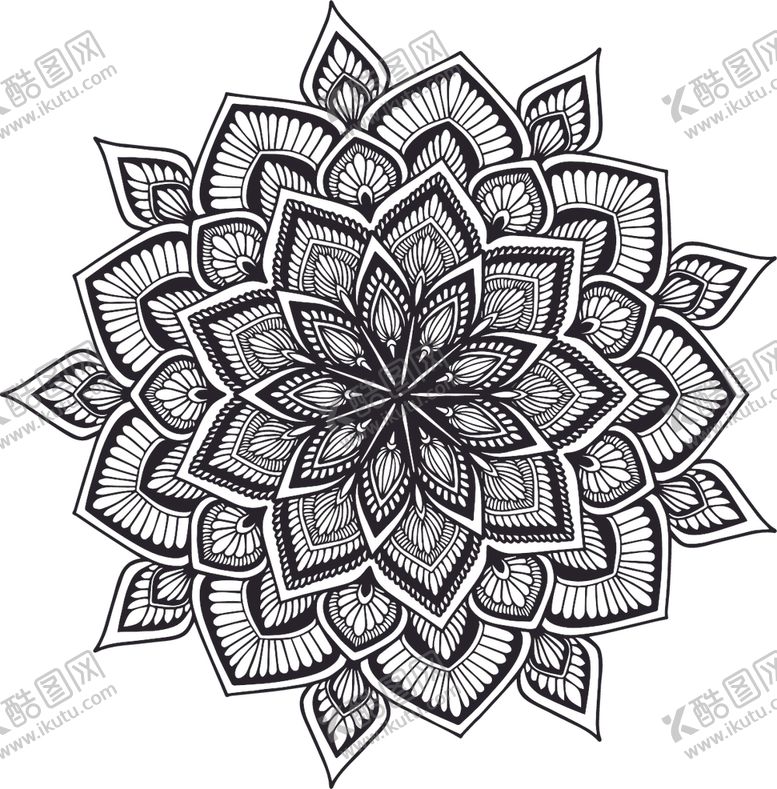 编号：50020610090801526060【酷图网】源文件下载-曼陀罗花纹