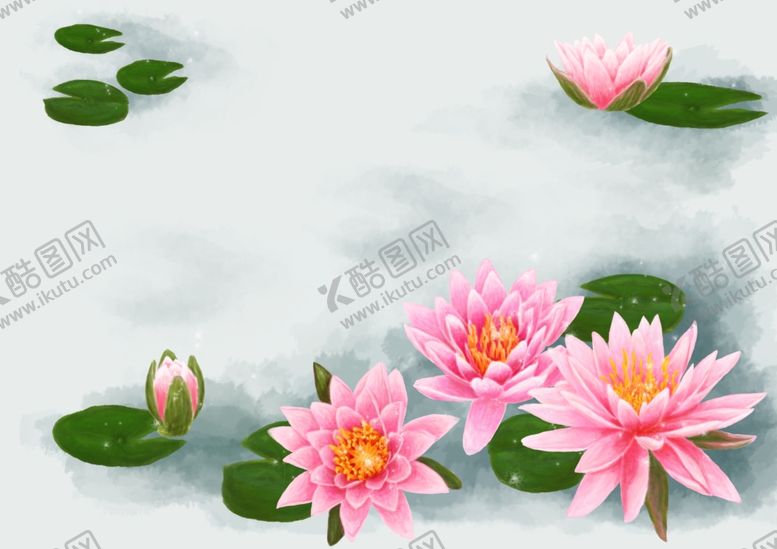 编号：25141705141707192144【酷图网】源文件下载-荷花荷叶油墨画水墨画