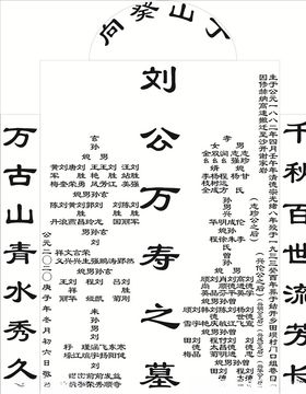 墓碑碑文排版