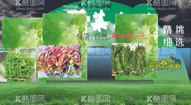 编号：16335412142249533917【酷图网】源文件下载-野菜上鲜