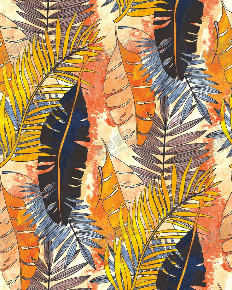 编号：74377504021253555433【酷图网】源文件下载-多彩羽毛图案的精美织物