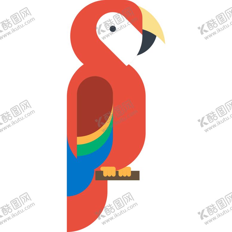 编号：95039707132035065844【酷图网】源文件下载-鹦鹉动物标志图形图标装饰素材