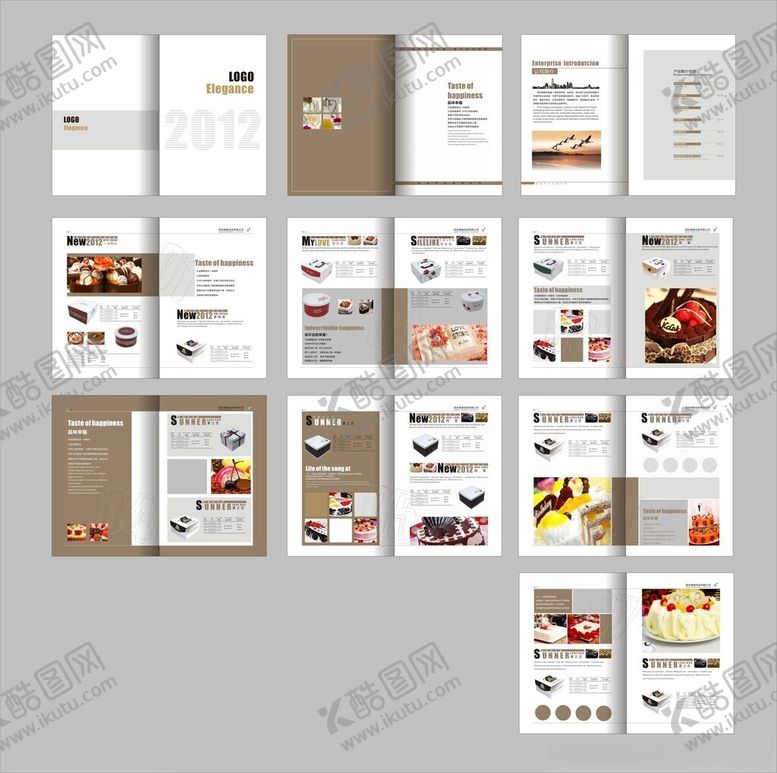 编号：50407310300607252086【酷图网】源文件下载-蛋糕画册