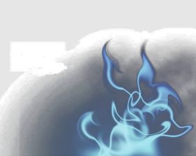 火焰素材堆消防栓标识苗