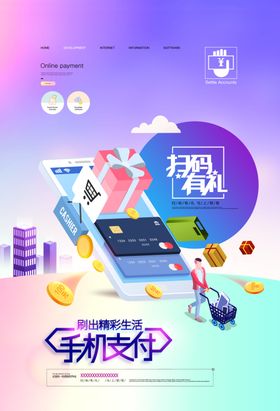 手机支付海报