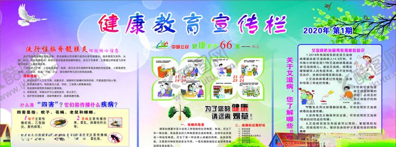 编号：38111010131100315289【酷图网】源文件下载-健康教育宣传栏