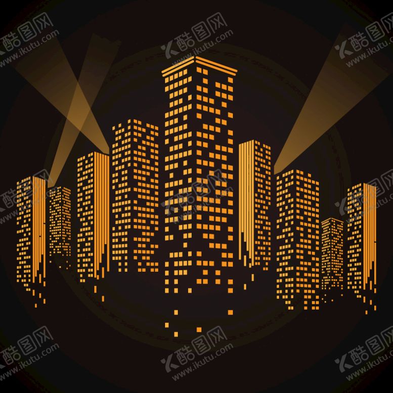 编号：49537109132043350247【酷图网】源文件下载-城市剪影