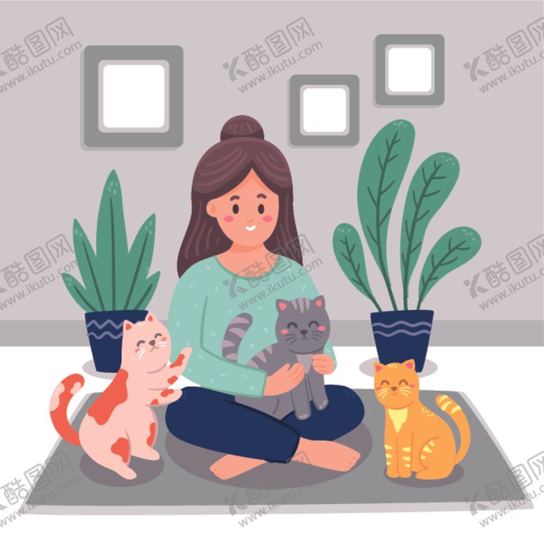 编号：45087101181627229831【酷图网】源文件下载-宠物插画