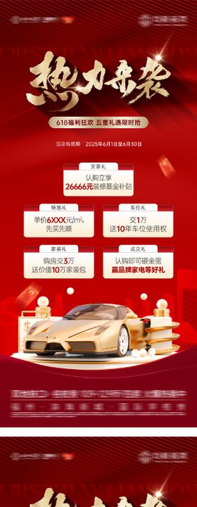 热销车位多重礼特惠海报