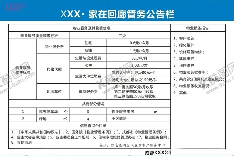 编号：31758203231352472892【酷图网】源文件下载-物业公告栏