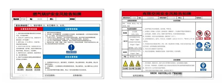 编号：18756412202011305678【酷图网】源文件下载-酒厂燃气锅炉安全风险告知牌有限