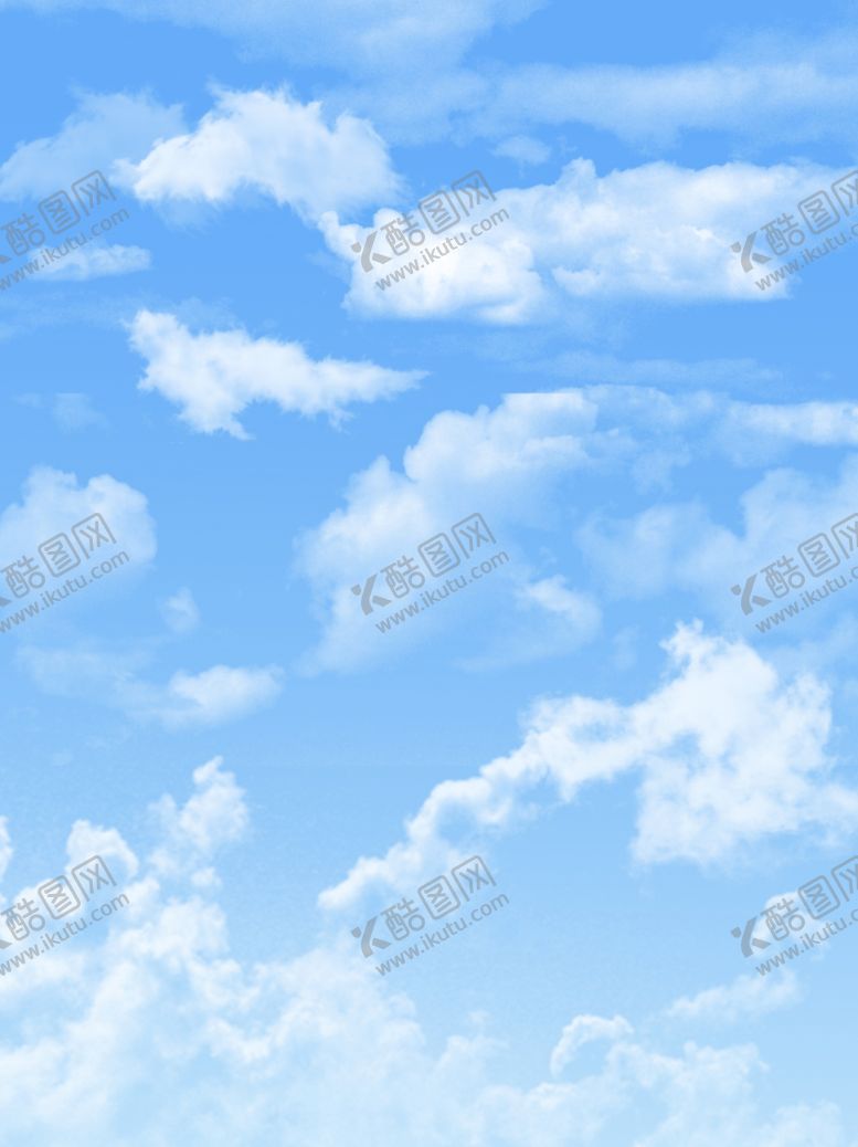 编号：93032704272058187231【酷图网】源文件下载-蓝天白云清新天空背景图