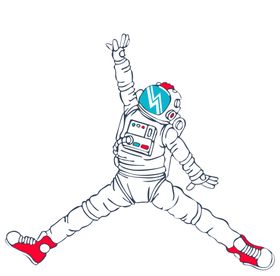 宇航员卡通T恤热图