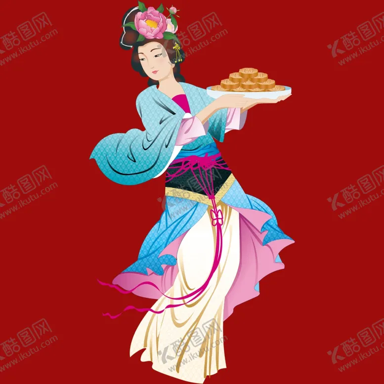 编号：91638702190736404118【酷图网】源文件下载-中秋节嫦娥