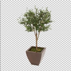 透明底花艺绿植摆件桌花