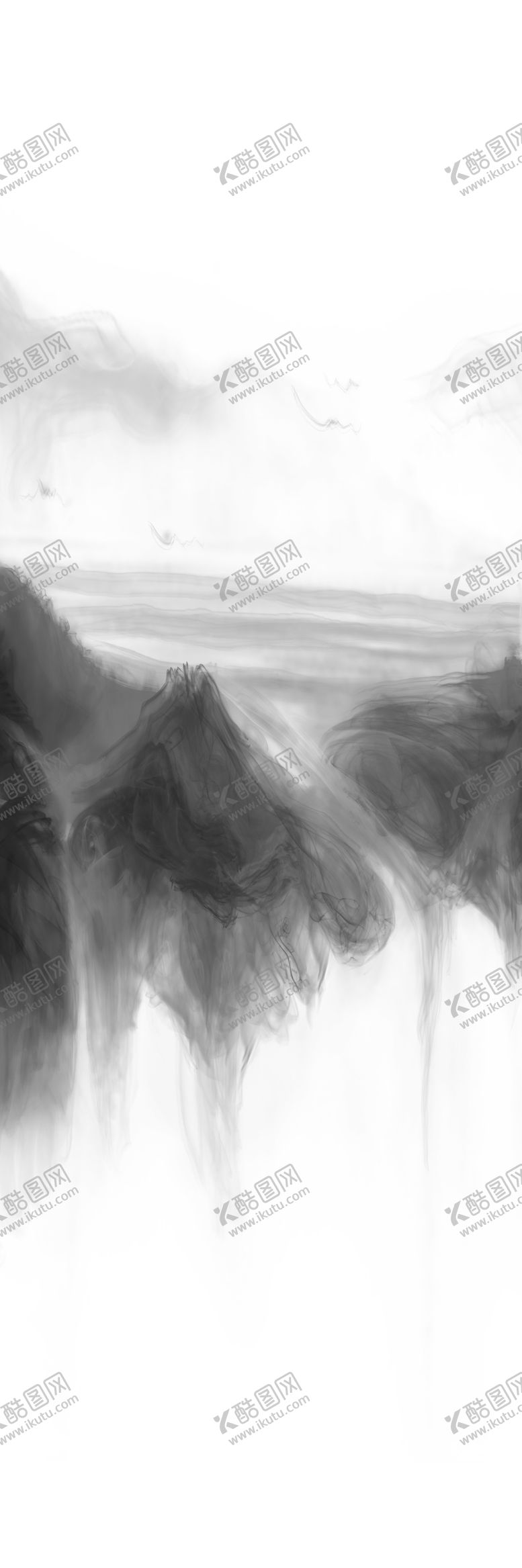 编号：20435109190635188721【酷图网】源文件下载-中式水墨玄关