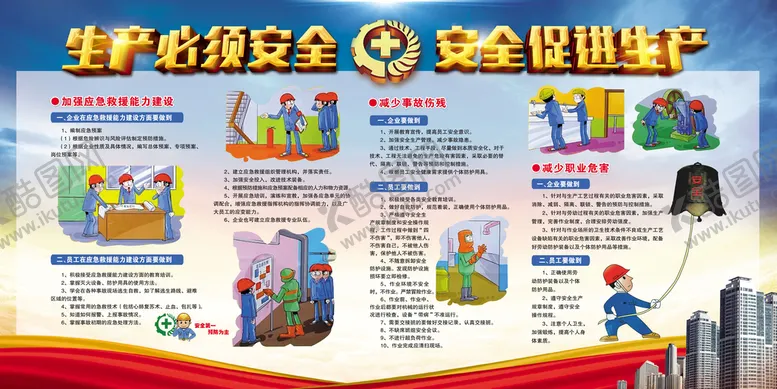 编号：06298109221233558754【酷图网】源文件下载-安全生产月展板