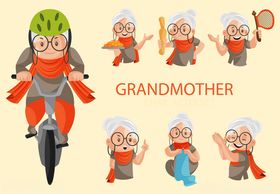 活力奶奶的多样运动瞬间