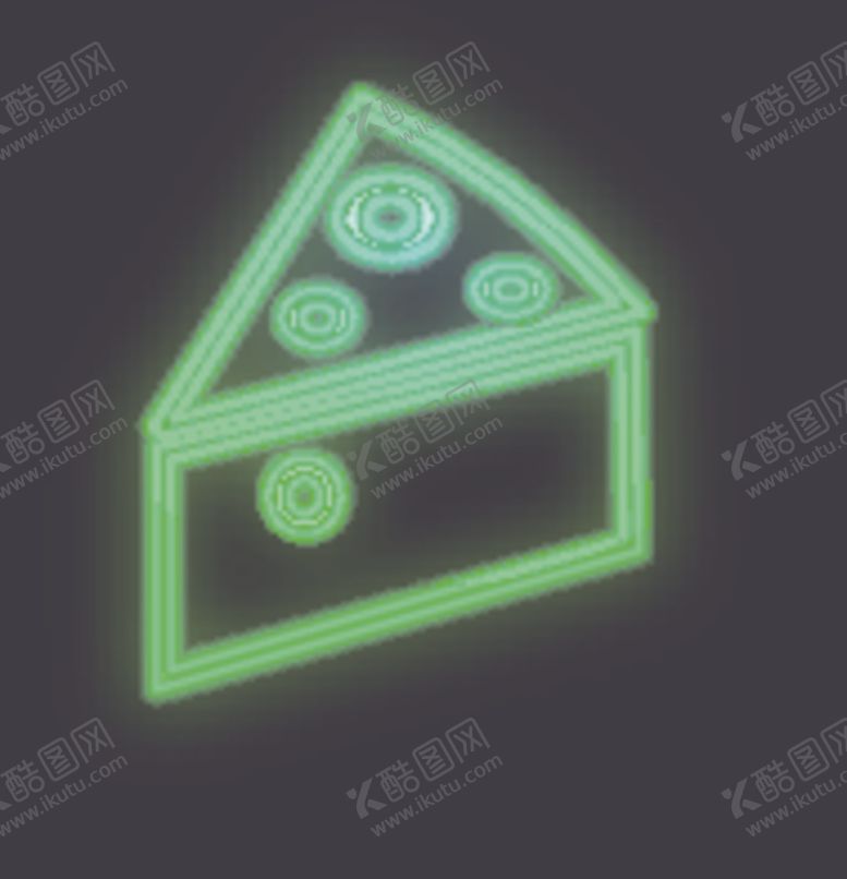 编号：12524207051724219810【酷图网】源文件下载-霓虹灯奶酪