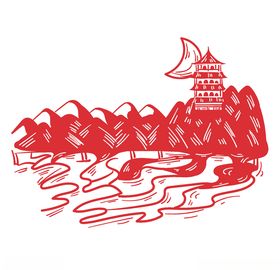 颐和园手绘线稿