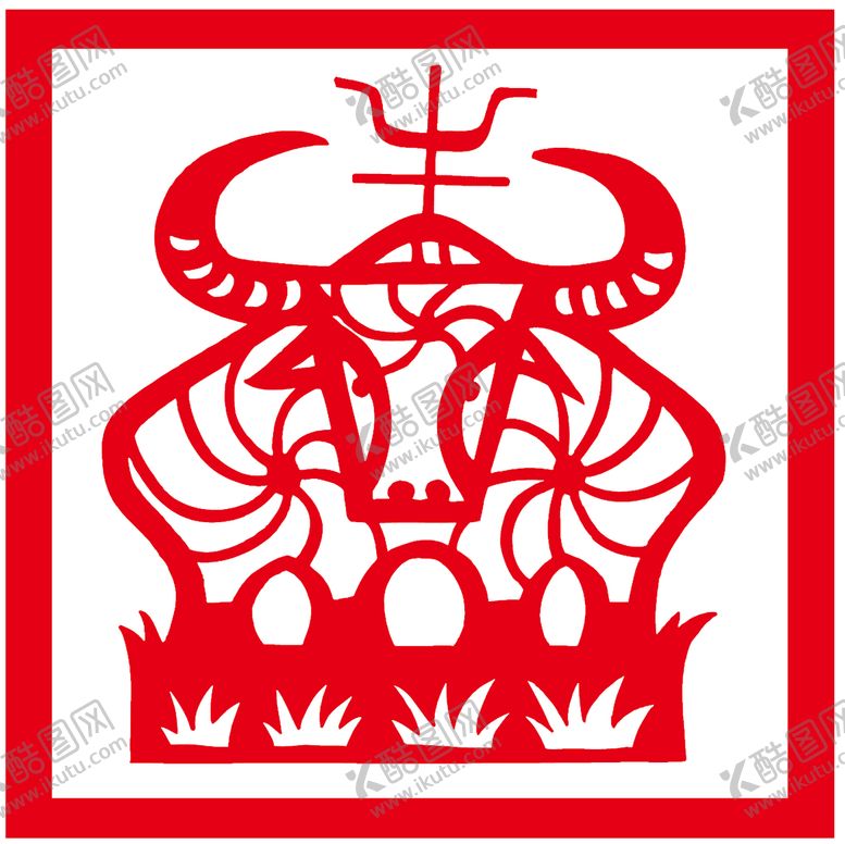 编号：94825110030736420962【酷图网】源文件下载-十二生肖之牛
