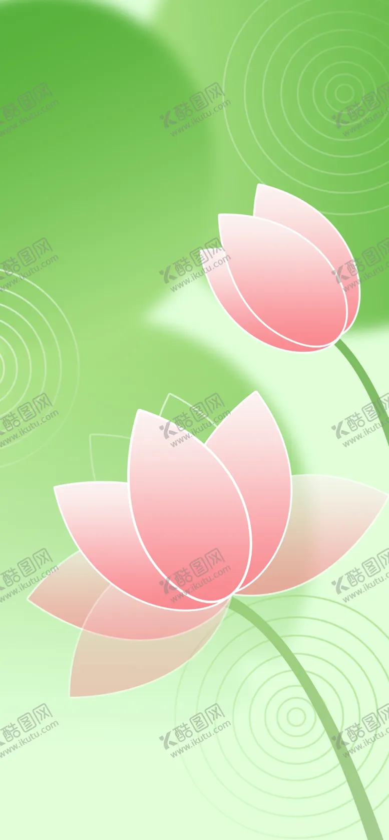 编号：53570602092000086109【酷图网】源文件下载-荷花扁平