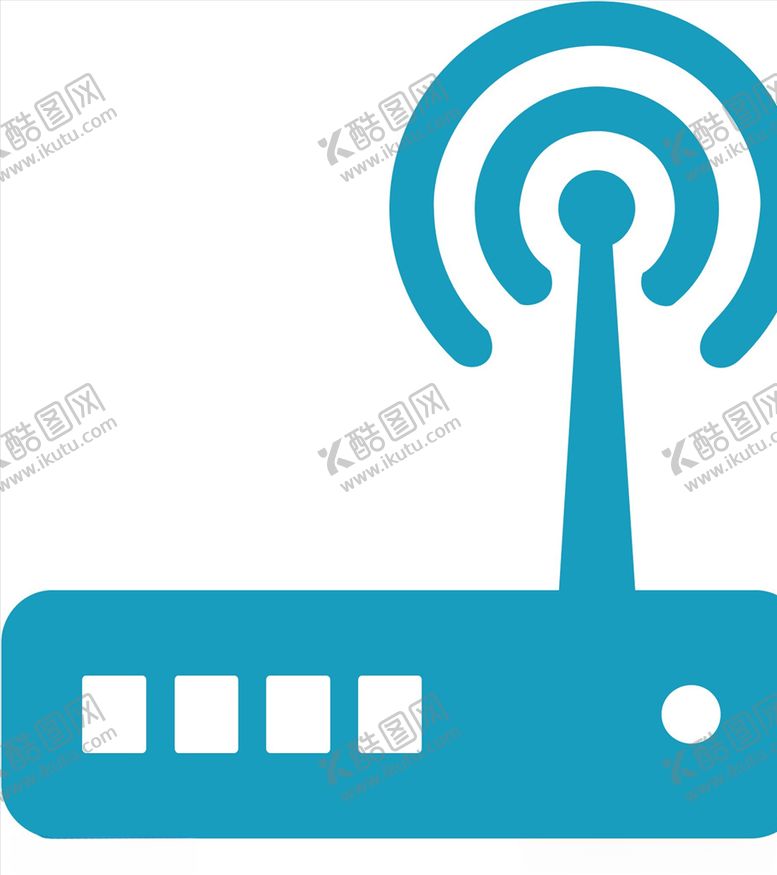 编号：99107307071955417498【酷图网】源文件下载-扁平化wifi路由信号接收器