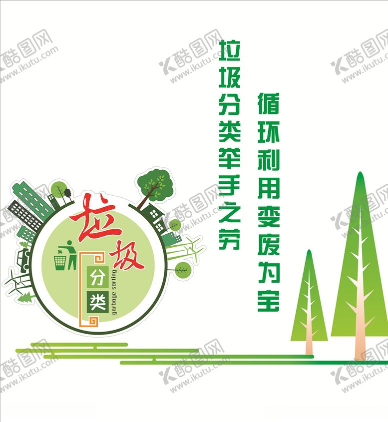 编号：52534609121907048081【酷图网】源文件下载-垃圾分类文化墙