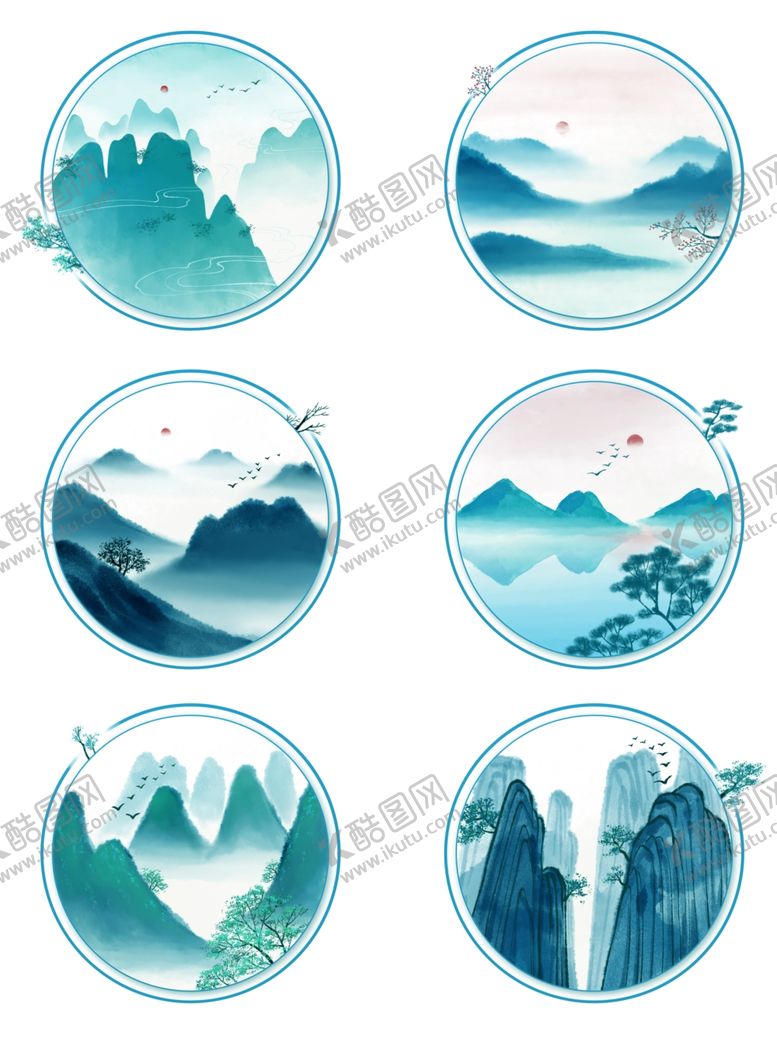 编号：61121009230612268551【酷图网】源文件下载-古风水墨山水