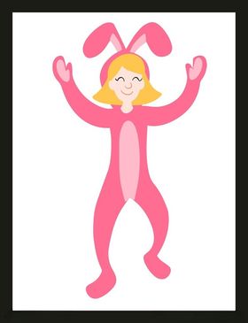 手绘女孩女人优雅漂亮美