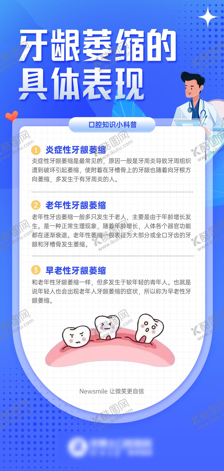 编号：12336201091723162720【酷图网】源文件下载-牙龈萎缩科普海报