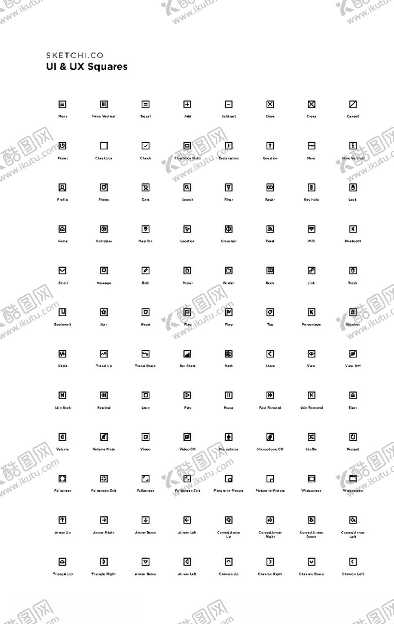 编号：41901106240202407875【酷图网】源文件下载-简易线性图标