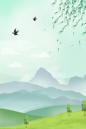 立春微信节气天海报