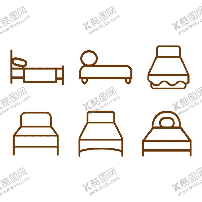编号：80637001270044207302【酷图网】源文件下载-床矢量图