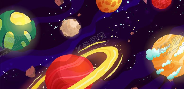 编号：29193405121820185833【酷图网】源文件下载-宇宙插画
