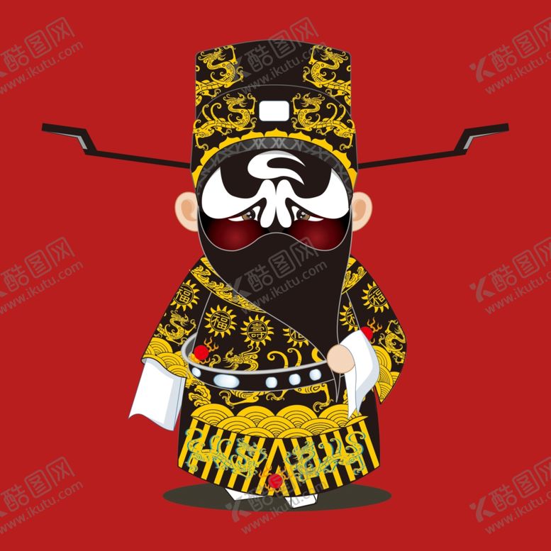 编号：42411801150119291938【酷图网】源文件下载-手绘京剧人物