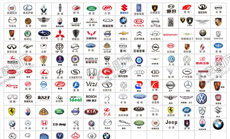 编号：66382109101235384061【酷图网】源文件下载-高端汽车标志LOGO矢量