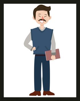 手绘男人男孩动画卡通动画卡通