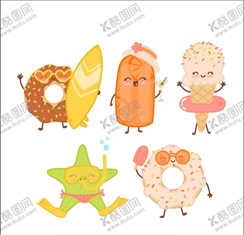 编号：12451009292354116085【酷图网】源文件下载-可爱食物