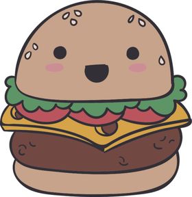 卡哇伊美食可爱可爱物AI矢量图AI设计素材