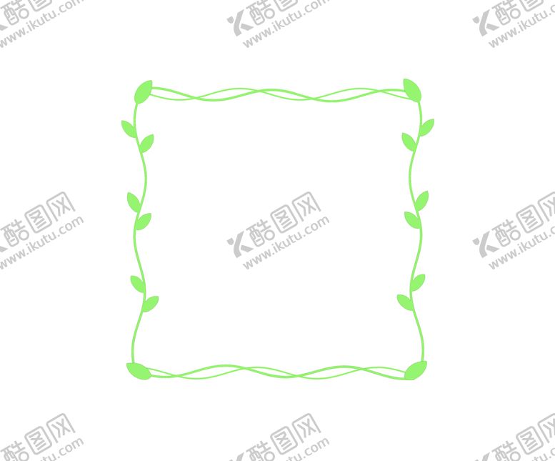 编号：50832909252148593920【酷图网】源文件下载-清新植物花边树叶边框