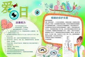 爱眼日手抄报