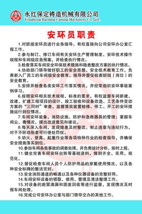 安环员职责门卫职责