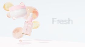 时尚简约化妆品海报