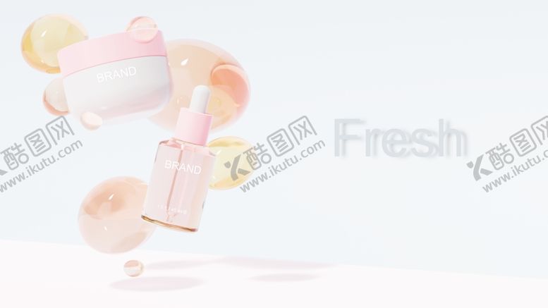 编号：32025810301222183337【酷图网】源文件下载-时尚简约化妆品海报