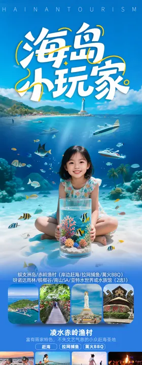 海南三亚旅游海报青岛厦门威海泰国
