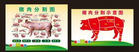 猪肉分割图
