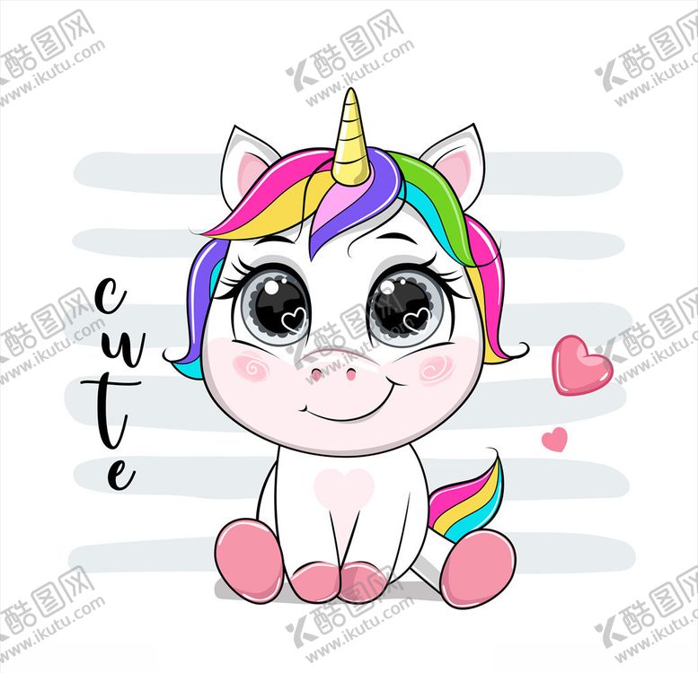 编号：79345109170704459709【酷图网】源文件下载-卡通独角兽